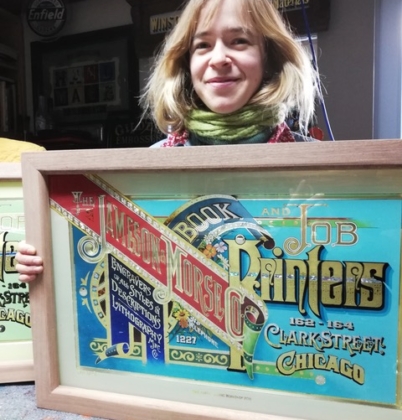 J.W.Singer re-gilding sign