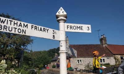 Signposts to Frome and Witham Friary