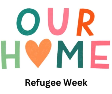 Refugee Week 'Our Home' banner 2024